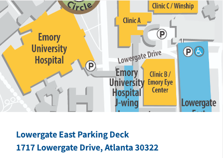 Lowergate East Parking Deck location map